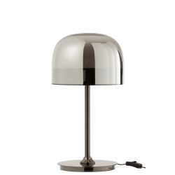 Lampe de table en verre argent 24x24x44.5 cm