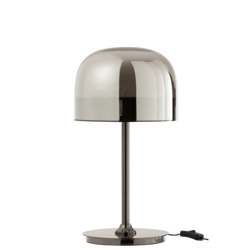 Lampe de table en verre argent 24x24x44.5 cm