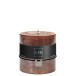 Bougie cylindrique 80H en Paraffine marron 10x10x10 cm