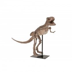 T-rex de resina marrón de 47x13x37 cm