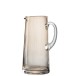 Carafe con líneas en vidrio ámbar H25cm