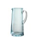 Carafe con líneas de vidrio azul H25cm