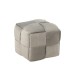 Pouf 1 personne en textile gris clair