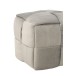 Pouf 1 personne en textile gris clair