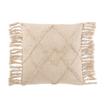 Coussin rectangulaire en polyester Beige 68x50x10cm