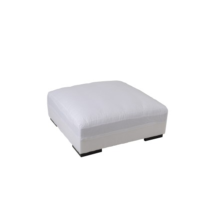 Pouf carré blanc 105x105x49cm