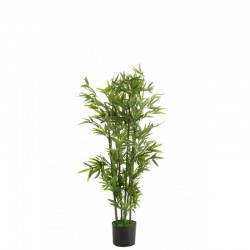 Bambou en plastique vert 44.5x44.5x144 cm