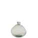 Vase dame jeanne en verre vert 20x20x37 cm