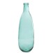 Vase bouteille en verre azur 25x25x75 cm