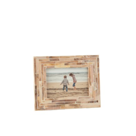 Cadre photo 10x15cm en bois beige 22.5x17.5x2.5 cm