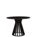 Table ronde en Bois Noir 110x110x76cm