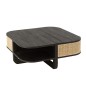 Table de salon gamme milo en bois noir 85x85x36 cm