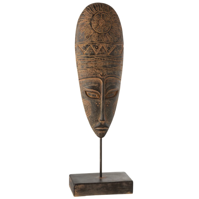 Statuette africaine en plastique marron 28x16x86 cm