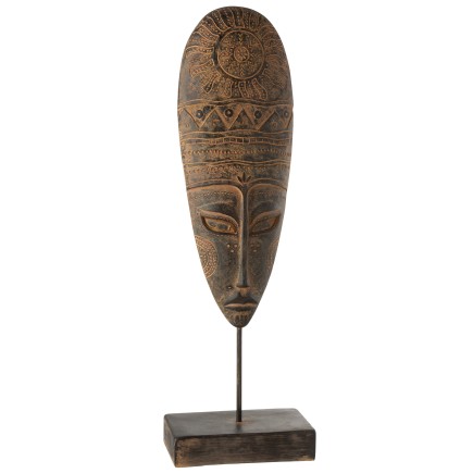 Statuette africaine en plastique marron 28x16x86 cm