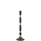 Candelabro alto de aluminio negro 12x12x44cm