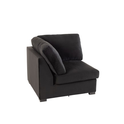 Fauteuil en bois noir 108x108x89 cm