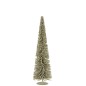 Sapin de noël en plastique vert pailletée 27x27x101 cm