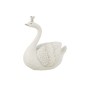 Hucha cisne de resina blanco 9x15x18 cm