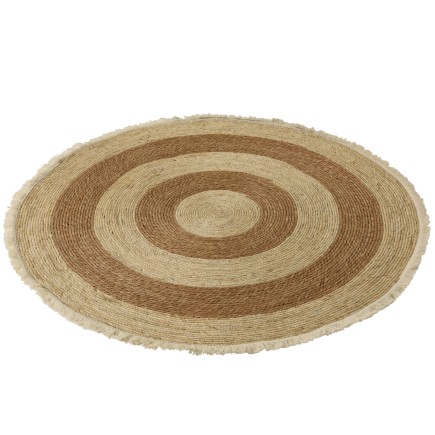 Tapis en bois naturel 120x120x1 cm