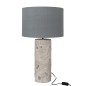 Lampe avec abat-jour en céramique gris 42x42x72 cm