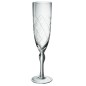 Flute à champagne gravé en verre transparent H25cm