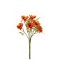 Bouquet de coquelicot en plastique orange 10x10x33 cm