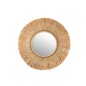 Miroir rond en Raphia naturel 61.5x61.5x2.5 cm