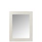 Miroir rectangulaire en résine blanc 6x90x114.5 cm