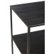 Étagère 3 niveaux en métal noir 101x39x96.5cm