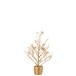 Arbre nu dans pot en plastique or 15x15x44.5 cm