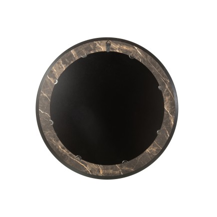 Miroir rond en verre marron 80x80x3 cm