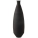 Vase ovale en verre noir 25x25x81 cm