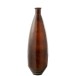 Vase ovale en verre marron 27x27x81 cm