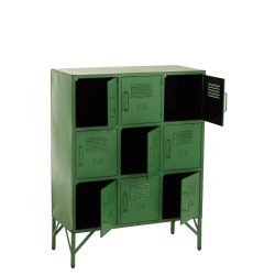 Armoire 9 portes à clés en métal Vert 86x42x113cm