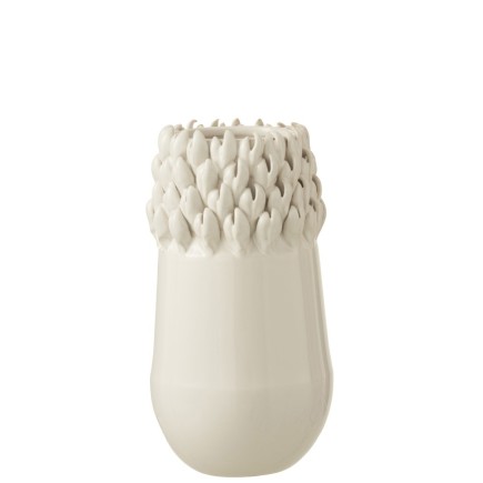 Vase coquillage blanc - Lana Deco