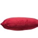 Coussin carré en velours rouge 45x45cm