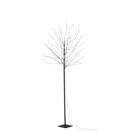 Arbre lumineux branche led en métal noir 180 cm