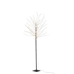 Arbre lumineux branche led en métal noir 180 cm