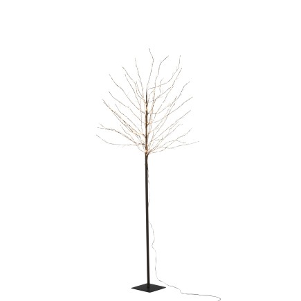 Arbre lumineux branche led en métal noir 180 cm