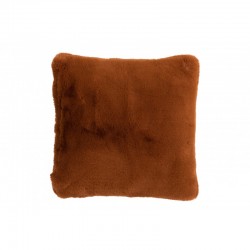 Almohadón bonito poliéster marrón/naranja 44x41 cm