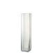 Vase droit en verre transparent 12x12x52 cm