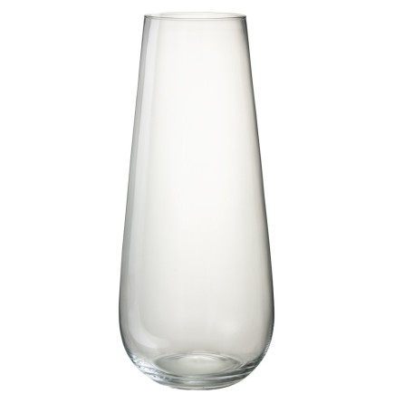 Vase en verre transparent 25x25x60 cm