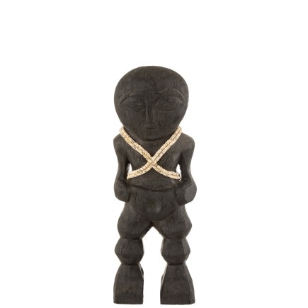 Figura takwimu madera de mango negro Alt. 41 cm