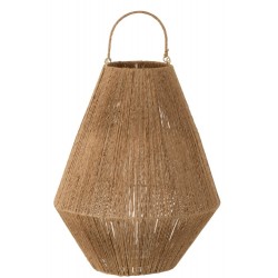 Lanterne en bois naturel 37.5x37.5x48 cm