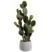 Cactus artificiel dans pot en béton gris H66cm