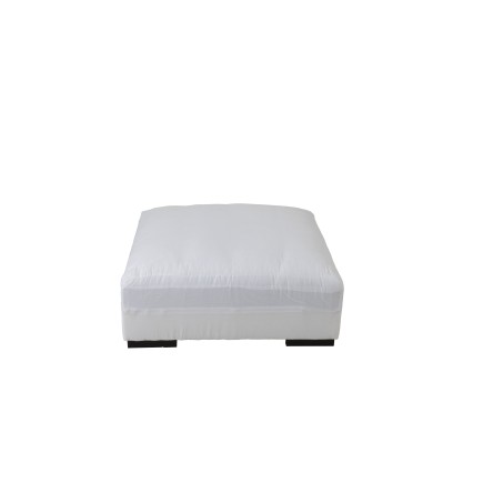 Pouf carré blanc 105x105x49cm