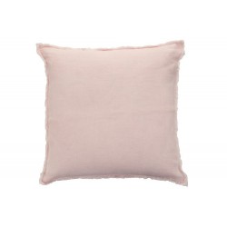 Cojín decolorado lino rosado 45x45 cm