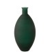 Vase ovale en verre vert 28x28x58 cm