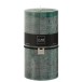 Bougie cylindrique 140H en Paraffine vert 10x10x20 cm