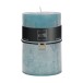 Bougie cylindrique 120H en Paraffine Azur 10x10x15 cm